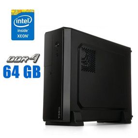 Рабочая станция Vinga CS313B SFF / Intel Xeon E5-2695 v2 (12 (24) ядер 2.4 - 3.2 GHz) / 64 GB DDR3 / 240 GB SSD / Win 10 Pro б/у