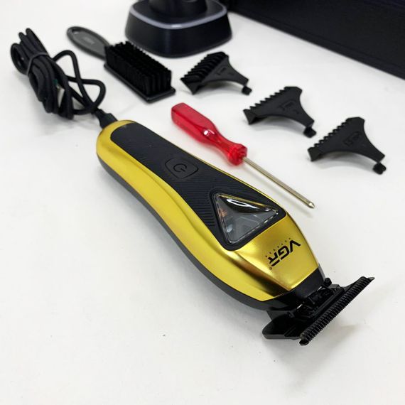 Тример VGR V-994, акумуляторний, мотор MAGLEV VECTOR 3.0, 3 насадки, зарядна станція, кейс | Зображення 3