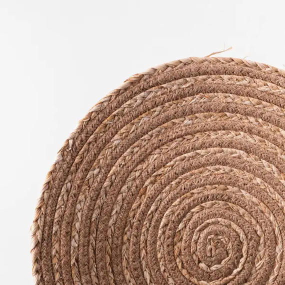 Серветка сервірувальна на стіл Ø39 (см) з ротанга під тарілки і столові прибори Бежевий HP-35-2 | Зображення 1