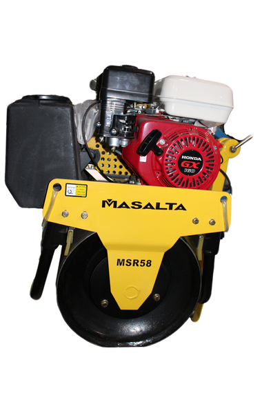 Каток вібраційний одновальний з баком для води Masalta MSR58H (28.5 кН, 580 мм, 185 кг) | Зображення 2