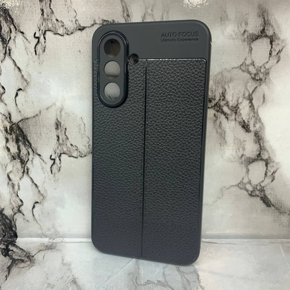 Протиударний чохол AutoFocus Leather Samsung Galaxy A36 чорний