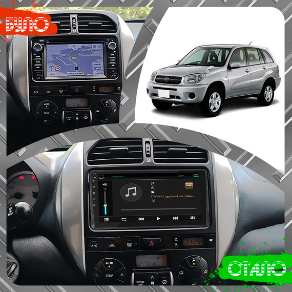 Штатная магнитола 9" Lesko для Toyota RAV4 II (XA20) Рестайлинг 2003-2006 4/64Gb/ 4G/ Wi-Fi/ CarPlay Тойота | Зображення 2