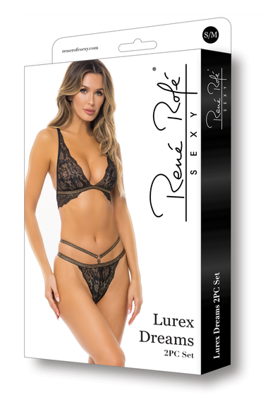 Комплект білизни LUREX DREAMS 2PC SET BLACK, S/M | Зображення 2