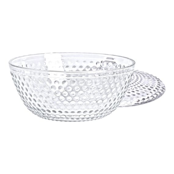 Ваза для фруктів скляна з кришкою 25 см | Зображення 3