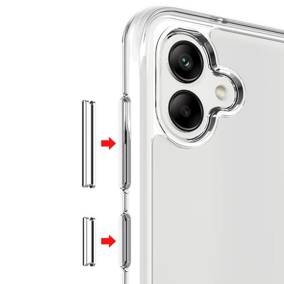 Чохол TPU Space Case transparent Samsung Galaxy A06 4G/5G / A07 4G Прозорий | Зображення 4