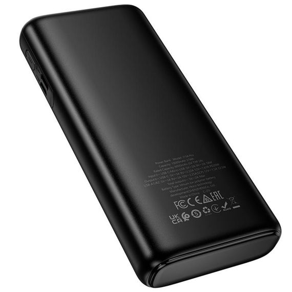 Портативний ЗП Power Bank Hoco J158 Pro Runner 22.5W+PD20W 10000 mAh Black | Зображення 4