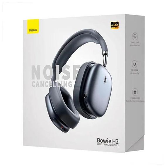 Накладні бездротові навушники Baseus Bowie H2 (NGTW260001) Gray | Зображення 5
