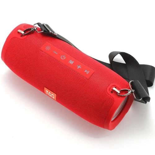 Портативна Bluetooth колонка TG534 SD IPX5 з ремінцем, бездротова колонка потужна. Колір: червоний | Зображення 3