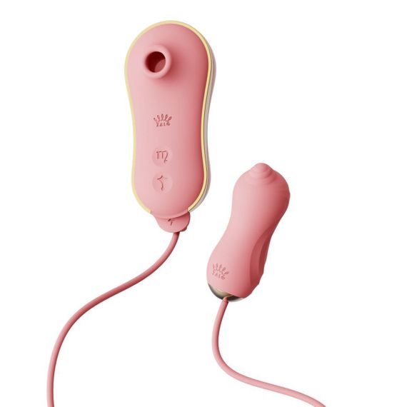 Набір 3в1 Zalo – UNICORN Set Pink, віброяйце, пульсатор, вакуумний стимулятор Sex Aura | Зображення 7