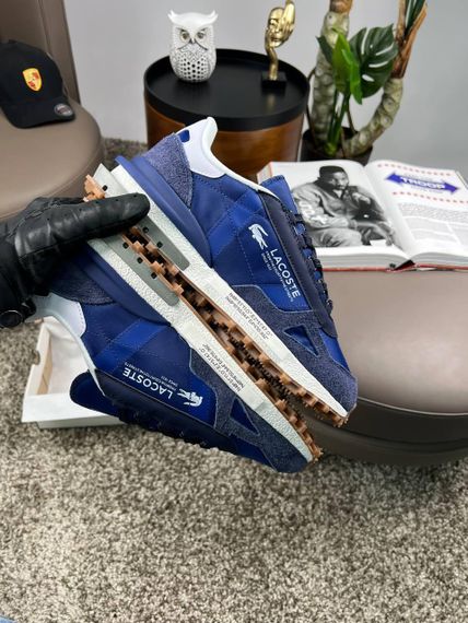 Чоловічі кросівки Lacoste Elite Active PRM Navy White (топ якість) A4396 44 28 - 28,5 см