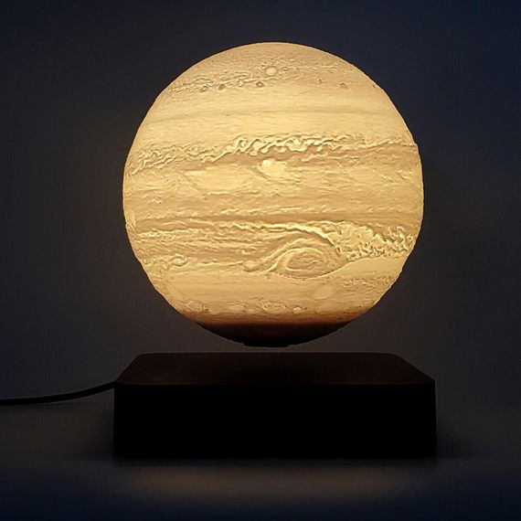 Магнітна левітаційна лампа HCNT Levitating Lamp Jupiter Light Wood Grain | Зображення 3