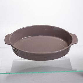 Форма для запікання овальна 36×22.5×7 (см) форма для духовки 2 літри Бежевий S1286