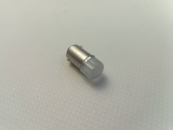 Лампа світлодіод з/ц 24V T4W BA9s 2SMD (28 х 35) матове скло/біла | Зображення 1