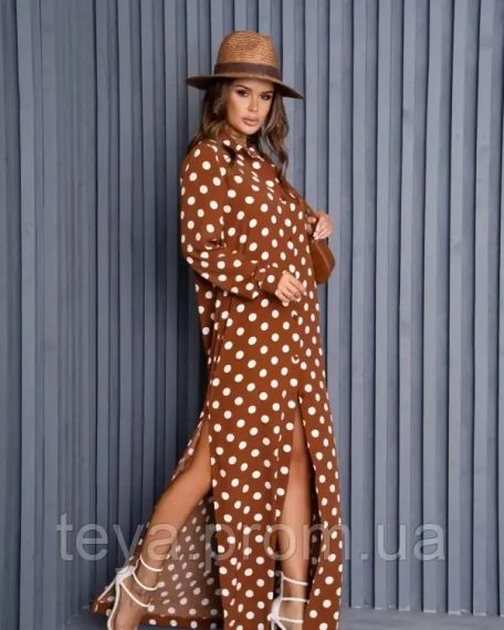 Платье для женщин цвет коричневый размер 3XL FI_008378 | Зображення 1