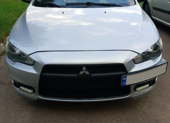 Підставка під номер (пластик) Чорний мат для Mitsubishi Lancer X 2008-2024 рр | Зображення 3