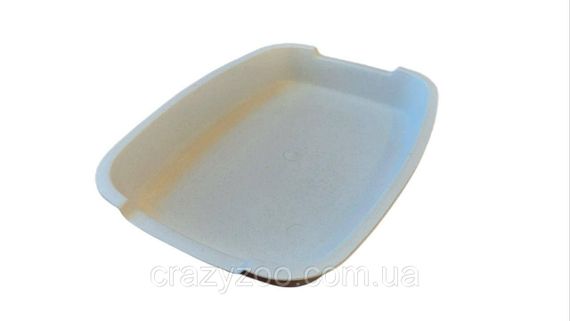 Туалет для котів білий 37x27x6 см 6215