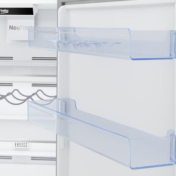 Холодильник з нижньою морозильною камерою BEKO RCNA366I30XB, 186х67х60см, 2 двері, A++, NF, нержавіюча сталь (RCNA366I30XB) | Зображення 5