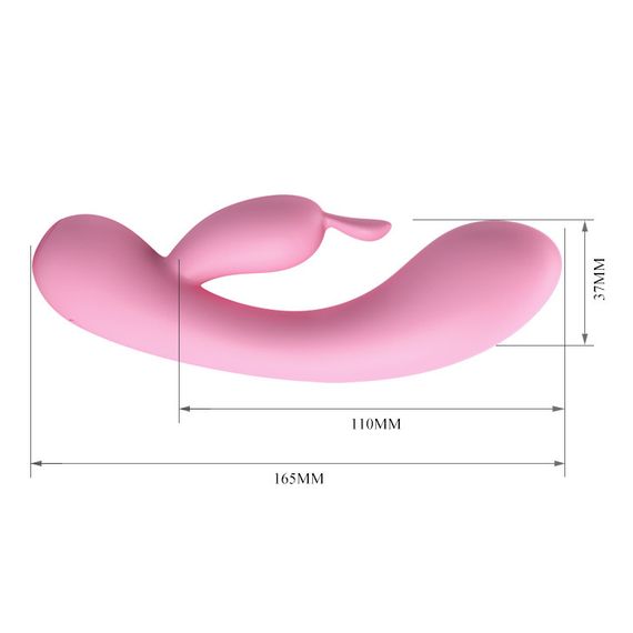 Вібратор-кролик PRETTY LOVE Hugo рожевий, 3.7 х 16.5 см sexstyle | Зображення 3