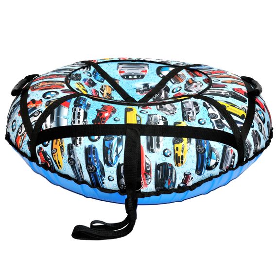 Тюбінг надувні санчата 100 см "бмв" (Оксфорд, ПВХ) плюшка для снігу | Зображення 4