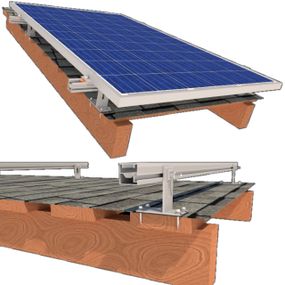 StringSetter SS-XL-B 04 4 солнечных панелей до 1145мм битумная черепица Комплект кріплення Kripter