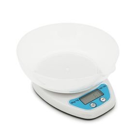 ¶Ваги точні кухонні з круглою чашкою YT-129, 0,001-5 кг, живлення 2 батарейки АА, Box