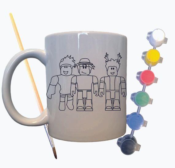 Набор для творчества кружка раскраска "Компьютерная игра" 330 мл белая