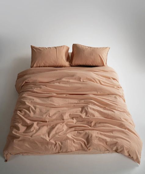 Постільна білизна Limasso Stonewashed Ranforce 200 х 220 см Toast | Зображення 6