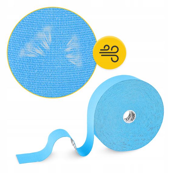 Стрічка кінезіологічна (кінезіо тейп) 4FIZJO 5 см x 31 м Sky Blue (P-5905973405546) | Зображення 7