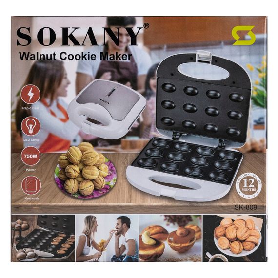 Горішниця Sokany SK-809 на 12 горішків з антипригарним покриттям 750 Вт | Зображення 8