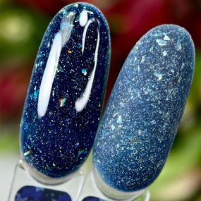 Світловідбивна база Crooz Crystal Base №11 (синя з блиском) 8мл