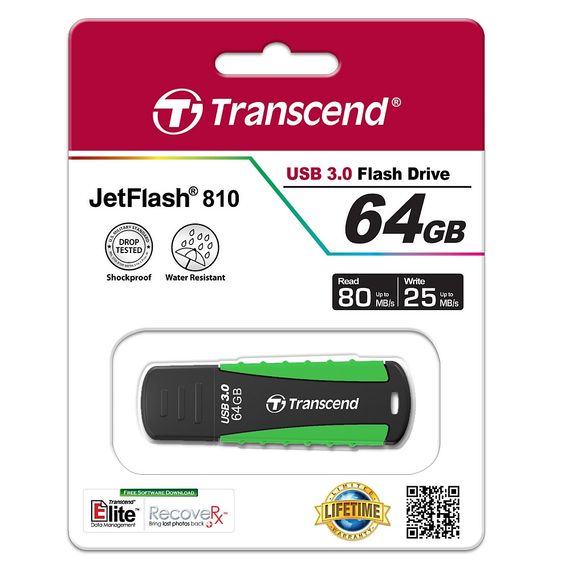 Накопитель Transcend 64GB USB 3.1 JetFlash 810 Rugged (TS64GJF810) | Зображення 2