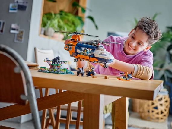 Конструктор LEGO City Вертоліт у базовому таборі для дослідження джунглів 60437 | Зображення 9