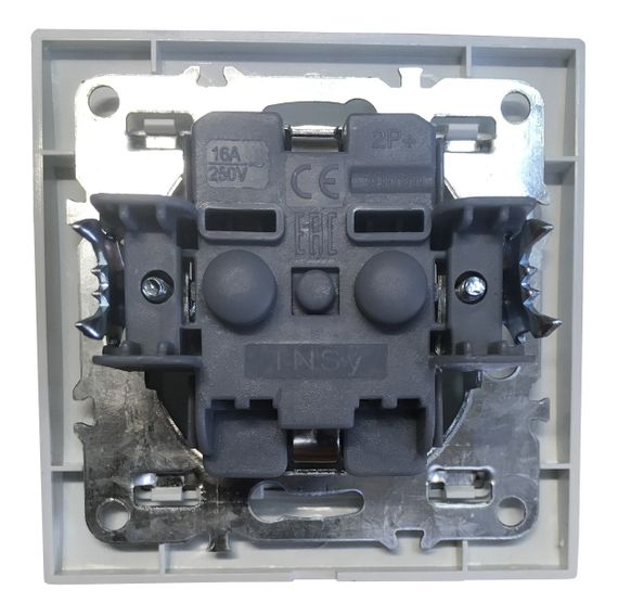 Розетка внутрішній установки 1-а з/к з кришкою з захисна шторка біла IP20 Malta Ny95000962 | Зображення 1