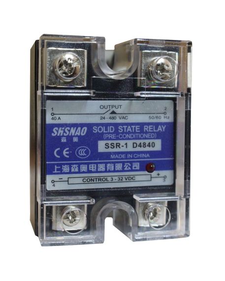 Реле твердотільне SSR-1 D4840 40А 24-480VAC/3-32VDC 20мА Ny95505564