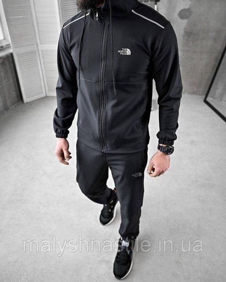 Мужской спортивный костюм THF black      ДЛ6262 | Зображення 1