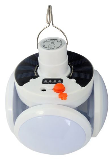 Лампа на акумуляторі + сонячна батарея з підвіскою ЛЕД LED Solar Emergency Charging Lamp 2029 | Зображення 4