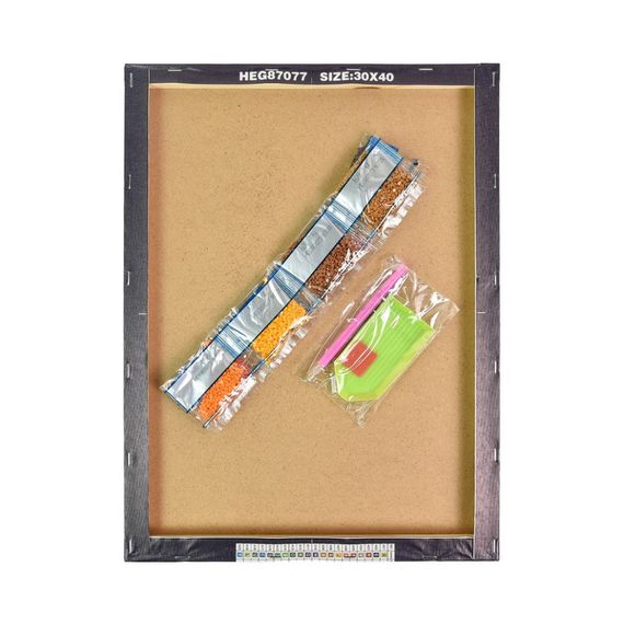 Алмазна мозаїка "Казанська ікона Божої Матері" HEG88125 30х40 см | Зображення 3