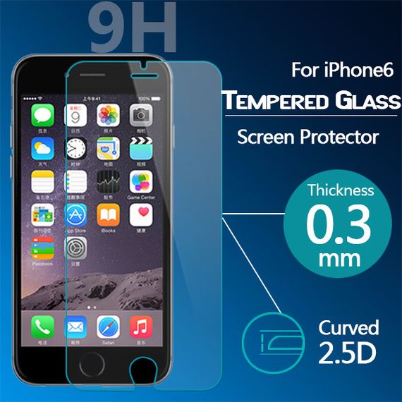 Загартоване захисне скло для Apple iPhone 6 Plus 5.5" | Зображення 1