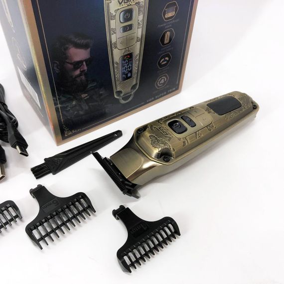 Машинка для стрижки від акб VGR V-901, Машинка для стрижки волосся потужна Набір машинок DX-63 | Зображення 7