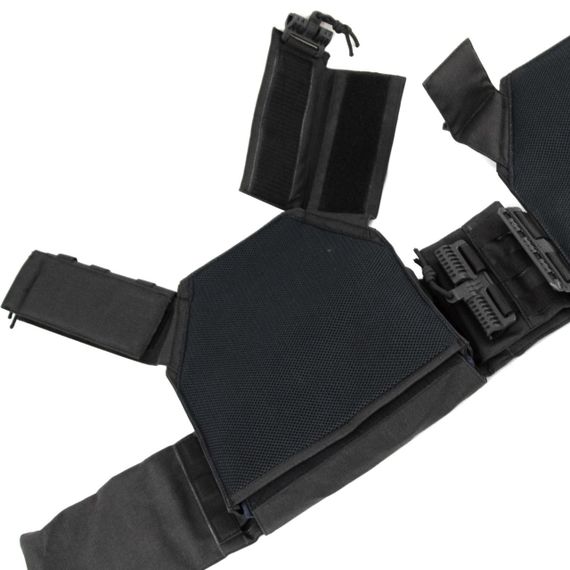 Плитоноска Plate Carrier с быстрым сбросом Cordura 1000 D Черная (black) | Зображення 2