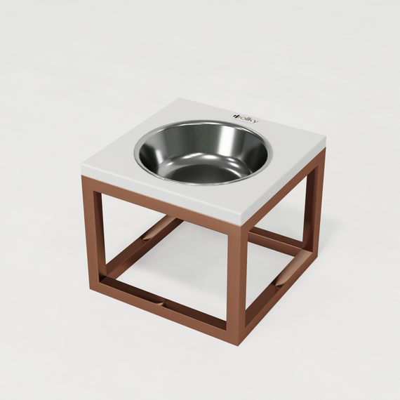 Миска на подставке для больших собак Hollky Base Solo XL (1 × 1,8 л) Solo XL-262620-GLWH | Зображення 7