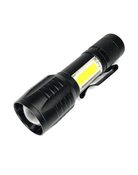 Ліхтарик кишеньковий Bailong BL-535 ХРЕ+COB із вбудованим акумулятором Чорний