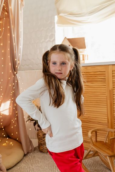 Джемпер для дівчинки Носи своє 122 Білий (p-6677-48066) | Зображення 5