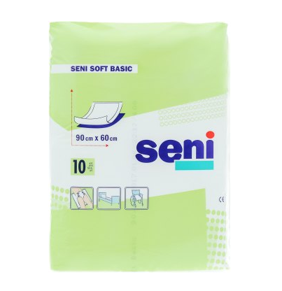 Одноразові пелюшки Seni Soft Basic 60х90 см 10 шт | Зображення 1