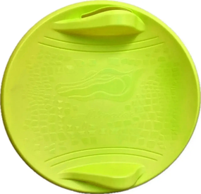 Санки-льодянка / Крижанка / Тарілка / Пластикові санки / Круглі якісні санки "Alligator" жовті