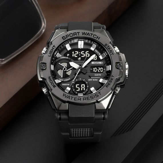 Спортивные часы с секундомером SKMEI, Часы для путешествий Водонепроницаемые электронные QT-77