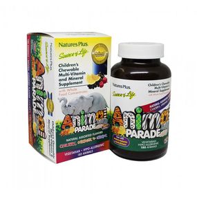 Вітамінно-мінеральний комплекс Nature's Plus Animal Parade Gold 180 Chewables Cherry, Orange, Grape flavors