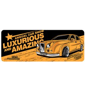 Коврик 300x700 тканевый Luxurious and Amazinc с боковой прошивкой, толщина 2мм