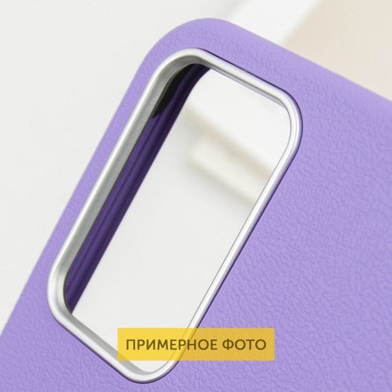 Шкіряний чохол Leather Case Metal Buttons для Xiaomi Redmi 13C / Poco C65 Light Purple | Зображення 5