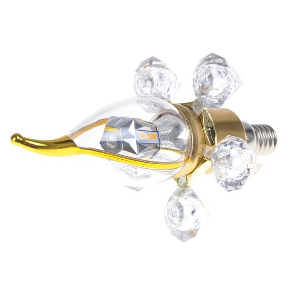 Лампа светодиодная E14 LED 5W 20 pcs WW CL37-A SMD2835 (gold) 220V | Зображення 1